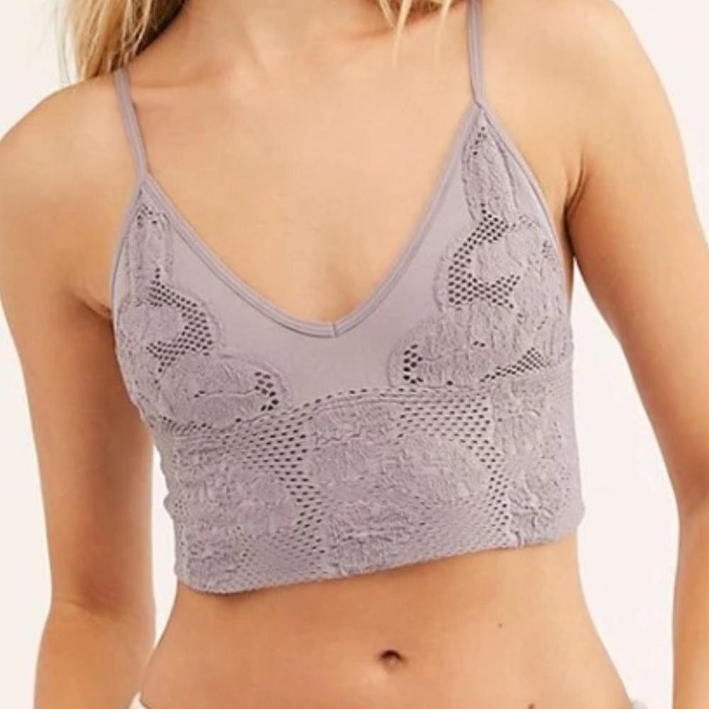 NEW🌺Free intimately people candy/mosaic lace steam seamless Bralette - Picture 16 of 17